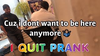 QUITTING MY JOB PRANK ON MANAGER  April Fools [upl. by Frederico]