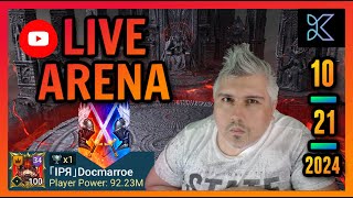 Raid Shadow Legends  Live Arena  TOP 1  IPR DocMarroe  Kick off the week [upl. by Anaidni441]