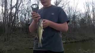 Bass Fishing At Winton Woods Lake [upl. by Serrano]