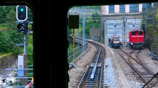 Driver’s Eye View  Matterhorn Gotthard Bahn  Göschenen to Andermatt and Realp [upl. by Tiffi]