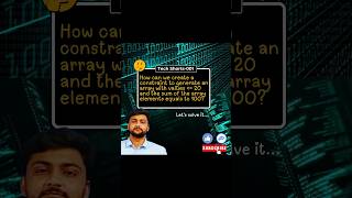 How to Create a Constraint for an Array with Specific Value and Sum Conditions techshorts [upl. by Enelhtac555]