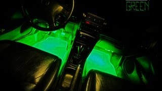 LEDGlow  4pc Green LED Interior Lights For Cars and Trucks [upl. by Enahc37]