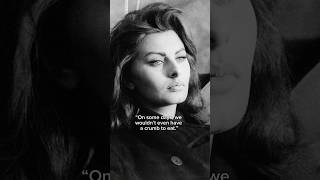 SophiaLoren Will Never Forget Her Early Years during WWII [upl. by Aratnahs]