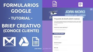 Formularios Google tutorial brief creativo conoce cliente [upl. by Erund869]