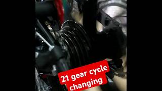 21 speed gear cycle changingMTB cycle gear changing 2024 [upl. by Ransome]