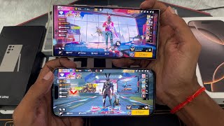 iPhone 16 Pro Max vs Samsung Galaxy S24 Ultra Unboxing 🎁 And Gaming Test Garena Free fire [upl. by Nemzzaj]