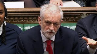 Brexit Corbyn chiede voto anticipato [upl. by Lezirg]