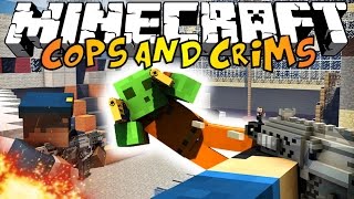 Minecraft COPS AND CRIMS MiniGame  Prison Escape Battle [upl. by Eissak896]