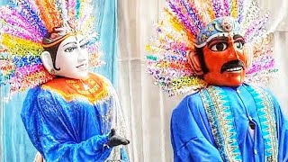 Ondel ondel Betawi baju biru  Ondel ondel Rambutnya Warnawarni Cantik [upl. by Enailuj]