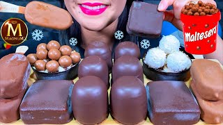 ASMR MAGNUM MALTESERS ICE CREAM CUP CHOCOLATE MARSHMALLOW WINNER ICE CREAM MASSIVE Eating Sounds [upl. by Llewellyn]