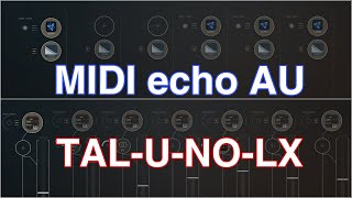 Apps MIDI echo AU  TALUNOLX HQ iPad5  Zé Osório [upl. by Wally]