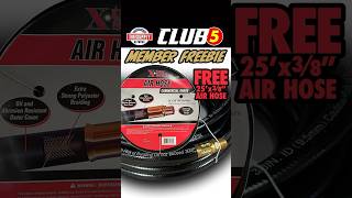 FREE AIR HOSE 25’x38” Air Hose for all Club5 members Not a member Join today [upl. by Lobel]