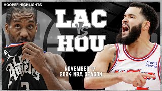 LA Clippers vs Houston Rockets Full Game Highlights  Nov 17  2024 NBA Season [upl. by Derayne]