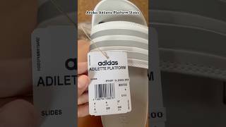 Adidas Women Adilette Platform Slides Review adidas fyp [upl. by Anivel]