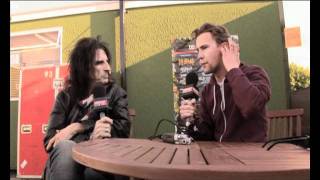 Kerrang Radio Matt Stocks interviews Alice Cooper at Download [upl. by Amadus601]