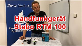 Stabo RTM 100 preiswertes Seefunk Handgerät von Busse Yachtshop [upl. by Eidorb]