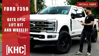 Ford F350 Goes Beast Mode Epic Lift Kit amp Wheel Transformation [upl. by Schafer]