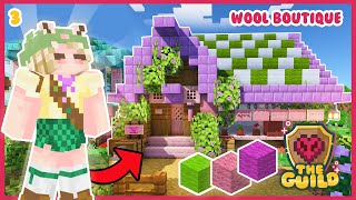 🌸 I built a CUTE WOOL BOUTIQUE in Minecraft 121 ⚔️🌸 The Guild  EP 3 [upl. by Milena]