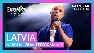 Dons  Hollow  Latvia 🇱🇻  National Final Performance  Eurovision 2024 [upl. by Kathryne859]