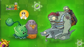 Can We Survive the Gargantuars Shark Attack Plants vs Zombies 2 Challenge [upl. by Erline633]