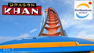 Dragon Khan Full on Ride POV 4K  2023 PortAventura [upl. by Francoise]