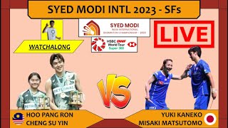 HOO PRCHENG SY 🇲🇾 vs KANEKOMATSUT 🇯🇵 LIVE Syed Modi Intl 23 印度大师赛 SF  Darence Chan Watchalong [upl. by Acilgna]