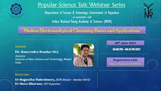 Webinar on “Modern Electroanalytical Chemistry Basics and Applications” [upl. by Leicester]