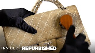 How A Soiled White Chanel Bag Is Professionally Restored  Refurbished  Insider [upl. by Hummel]