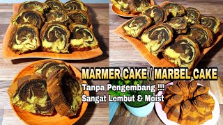 Marmer Cake Tanpa Pengembang Cantik amp Lembut  Resep Marmer  Marbel Cake [upl. by Akers255]