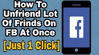 how to unfriend multiple friends in facebook  Delete friends on facebook at once Latest Method [upl. by Hewie]