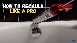 How To Recaulk Like A Pro [upl. by Bradstreet493]