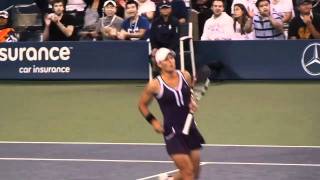 Sam Stosur  Match VS Dementieva in the Stadium of New York [upl. by Alica]