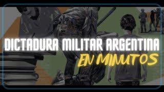 DICTADURA MILITAR ARGENTINA 19761986 en minutos [upl. by Fatsug]