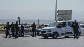 Four killed in shootout at crossing between West Bank and Jordan [upl. by Jessi]