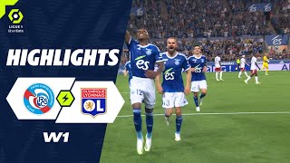 RC STRASBOURG ALSACE  OLYMPIQUE LYONNAIS 2  1  Highlights  RCSA  OL  20232024 [upl. by Ivers]