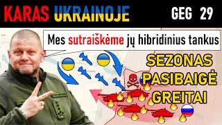 Geg 29 VISIŠKAI PRASTI Rusijos Tankai Vėžliai SUDAUŽYTI Į GABALĖLIUS  Karas Ukrainoje Apžvalga [upl. by Aivatan]