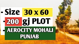 200 GJ PLOT FOR SALE  AEROCITY H  BLOCK MOHALI PUNJAB SIZE  30 X 60  NEARBY AIRPORT ROAD [upl. by Buatti]