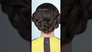 Creating Twisted Rope Braided Bun  Elevate Your Look with this Stylish Updo  HerHairDos [upl. by Sivam249]