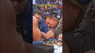 Triple H Cheater In Arm wrestling with Khali 💀😱 shortvideo reels wwe [upl. by Lleihsad742]