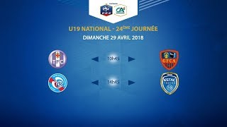 U19 National Journée 24  Toulouse FC  GFC Ajaccio  Dimanche 29 Avril à 10h45 [upl. by Aisya6]