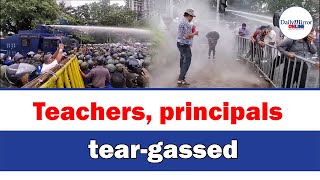 Teachers principals teargassed [upl. by Iveel]