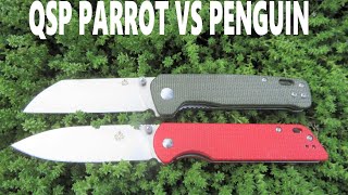 QSP PENGUIN VS PARROT  QSP KNIVE COMPARISON [upl. by Hammerskjold]