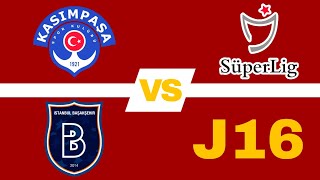 Kasimpasa 03 Istanbul Basaksehir en vivo Liga Turca 202324 Jornada 16 [upl. by Yrekaz510]