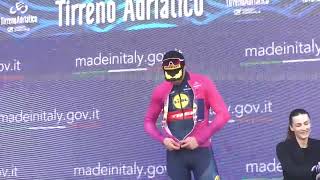 Ciclismo  Jonathan Milan vince la tappa ArroneGiulianova della TirrenoAdriatico [upl. by Yalonda812]