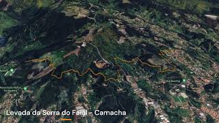 Levada da Serra do Faial  Camacha Trail Map Walking in Madeira [upl. by Direj109]