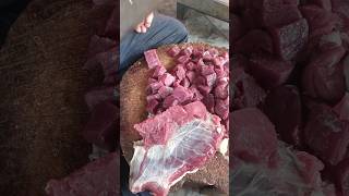 So amazing barfi size Meat cutting beef streetfood [upl. by Earissed276]