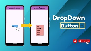 How to Create Dropdown Buttons in Flutter  DropdownButton in Flutter [upl. by Ahtibat]