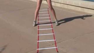 WORKOUTZCOM  Agility Ladder Drills  Jump 2 In 2 Out [upl. by Arabrab]