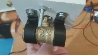 Adjustable valve using a servo and a ball valve [upl. by Ahsienauq]