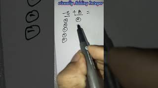 visually Adding Integer Shorts viralshort shortvideo youtube youtubeshortsmathskhansir [upl. by Dnalyag]